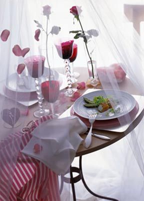 Романтический ужин в день святого Валентина